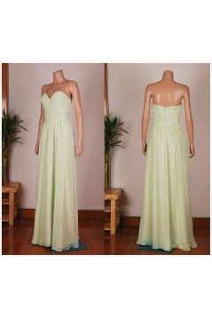 A-Line Sweetheart Long Chiffon Bridesmaid Dresses/Wedding Party Dresses BD010672