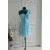 A-Line One-Shoulder Short Blue Chiffon Bridesmaid Dresses/Wedding Party Dresses BD010765
