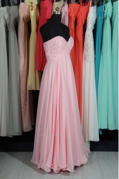 Empire Sweetheart Long Pink Bridesmaid Dresses/Evening Dresses/Maternity Dresses BD010788