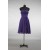 A-Line Strapless Short Purple Chiffon Bridesmaid Dresses/Evening Dresses BD010790