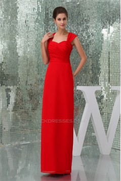 Floor-Length Criss Cross Sweetheart Sheath/Column Best Long Red Bridesmaid Dresses 02010041
