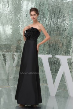 Floor-Length Sleeveless Long Black Best Bridesmaid Dresses 02010044