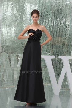 Floor-Length Sleeveless Long Black Best Bridesmaid Dresses 02010044