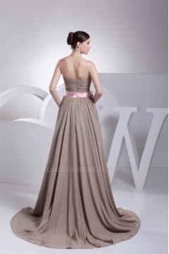 A-Line Floor-Length Strapless Sleeveless Long Bridesmaid Dresses 02010050