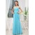 Floor-Length Sweetheart Sleeveless Sheath/Column Long Blue Bridesmaid Prom/Formal Evening Dresses 02010052