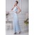 Ruffles Elastic Woven Satin One-Shoulder Long Bridesmaid Dresses 02010080