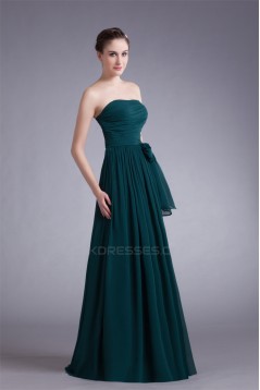 A-Line Strapless Floor-Length Long Bridesmaid Dresses 02010150