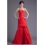 Sleeveless Satin Soft Sweetheart Floor-Length Long Red Bridesmaid Dresses 02010195