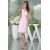 A-Line Short One-Shoulder Chiffon Pink Best Bridesmaid Dresses 02010224