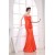 Trumpet/Mermaid Spaghetti Strap Handmade Flowers Satin Floor-Length Bridesmaid Dresses 02010240