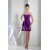 A-Line Great Sleeveless Satin Short/Mini Pleats Purple Bridesmaid Dresses 02010292
