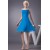 A-Line Knee-Length Short Blue Chiffon Beading Best Bridesmaid Dresses 02010398