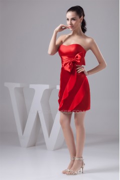 Sweetheart Short/Mini Red Bridesmaid Dresses 02010445