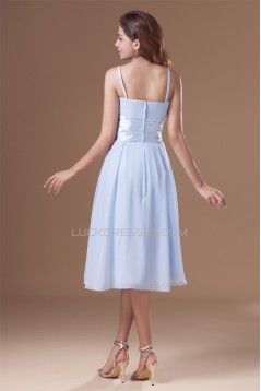 Tea Length Sleeveless A-Line Chiffon Bridesmaid Dresses 02010546