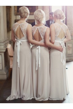Lace Chiffon Long Wedding Party Dresses Bridesmaid Dresses 3010025