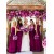 Long Purple Chiffon Floor-Length Wedding Guest Dresses Bridesmaid Dresses 3010041
