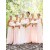 Empire Sweetheart Long Pink Chiffon Wedding Party Dresses Bridesmaid Dresses 3010067