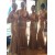 Trumpet/Mermaid V-Neck Straps Sequins Gold Long Wedding Party Dresses Bridesmaid Dresses 3010084
