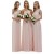 Long Pink One-Shoulder Floor-Length Wedding Guest Dresses Bridesmaid Dresses 3010101