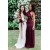 Criss Cross Halter Purple Long Chiffon Garden Farm Wedding Party Dresses Bridesmaid Dresses 3010108