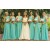 Mint Green One-Shoulder Long Chiffon Wedding Guest Dresses Bridesmaid Dresses 3010162