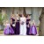 Purple Lace Floor-Length Wedding Guest Dresses Bridesmaid Dresses 3010167