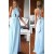 Long Blue Chiffon Wedding Guest Dresses Bridesmaid Dresses 3010200