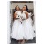 A-Line White Lace Bridesmaid Dresses 3010386