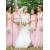 A-Line Long Pink Floor Length Bridesmaid Dresses 3010409
