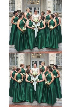 A-Line Floor Length Bridesmaid Dresses 3010458