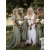 Simple V-Neck Bridesmaid Dresses 3010491