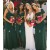 Long Green Floor Length Bridesmaid Dresses 3010512