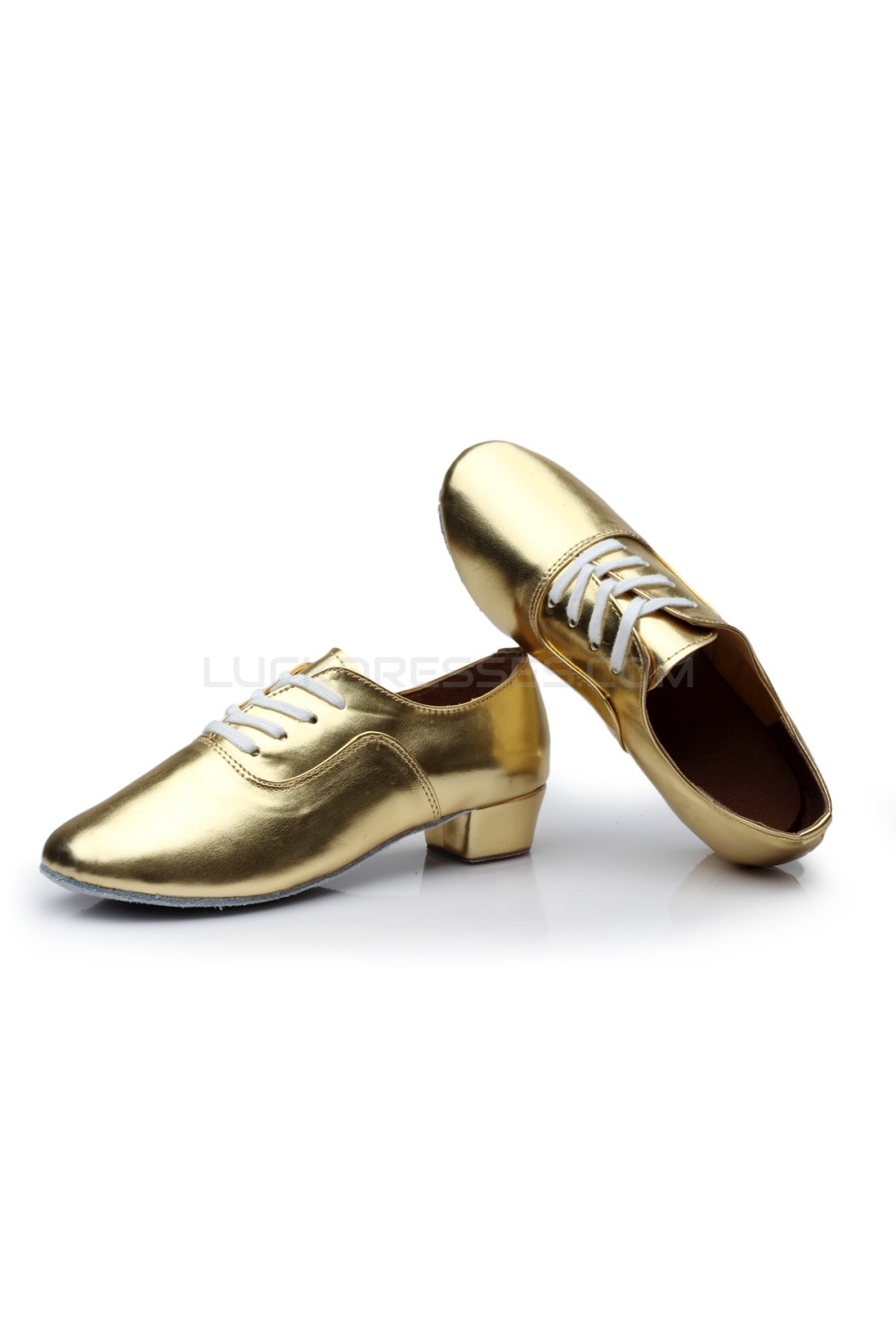 gold dance sneakers