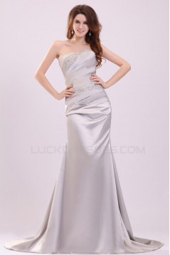 Trumpet/Mermaid Strapless Long Beaded Prom Evening Formal Party Dresses ED010017