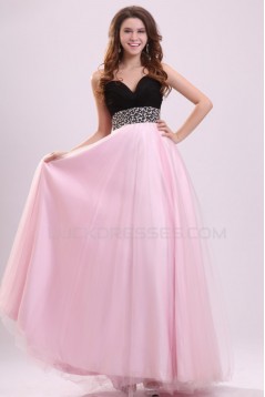 A-Line Sweetheart Long Beaded Chiffon Prom Evening Formal Party Dresses ED010020