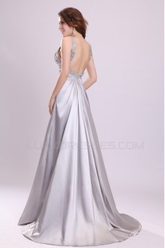 A-Line Beaded Long Prom Evening Formal Party Dresses ED010029