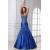 Trumpet/Mermaid Sweetheart Beaded Long Blue Prom Evening Formal Party Dresses ED010030