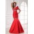 Trumpet/Mermaid Beaded Long Red Prom Evening Formal Party Dresses ED010031