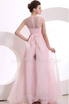 A-Line Long Pink Prom Evening Formal Party Dresses ED010034