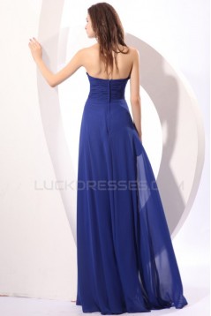 Long Blue Chiffon Prom Evening Formal Party Dresses/Maternity Evening Dresses ED010045