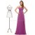 A-Line One-Shoulder Long Beaded Chiffon Prom Evening Formal Party Dresses ED010047
