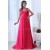 A-Line Long Pink Chiffon Prom Evening Formal Party Dresses ED010060