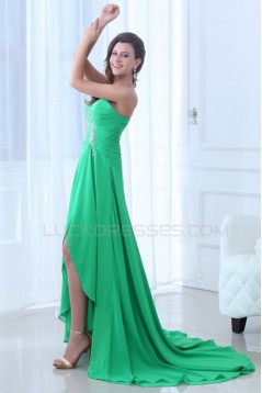 High Low Sweetheart Chiffon Prom Evening Formal Party Dresses ED010063