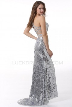 Trumpet/Mermaid One-Shoulder Sequin Long Prom Evening Formal Party Dresses ED010073