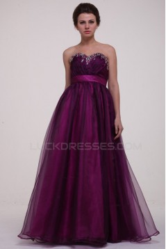Ball Gown Sweetheart Beaded Long Prom Evening Formal Party Dresses/Maternity Evening Dresses ED010074