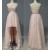 High Low Sweetheart Beaded Pink Chiffon Prom Evening Formal Dresses ED011060