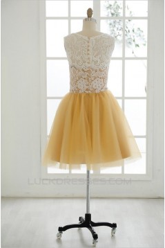 Short/Mini Black Yellow Prom Evening Formal Cocktail Dresses ED011066