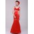 Trumpet/Mermaid Long Red Prom Evening Formal Party Dresses ED010110