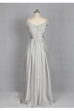 A-Line Cap-Sleeve Beaded Long Chiffon Prom Evening Formal Dresses ED011144