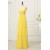 Empire One-Shoulder Beaded Long Yellow Chiffon Prom Evening Formal Dresses Maternity Dresses ED011157